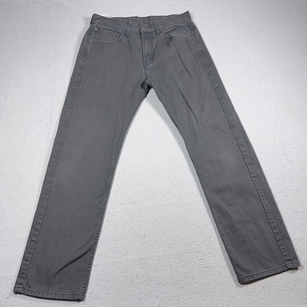 Levi's 505 Jeans Men‎ 33x32 Straight Leg Black Denim Classic Fit Casual Everyday